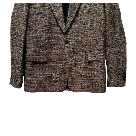 Zara Mens Hemp Silk Blend Blazer Size XL - Picture 4 of 9